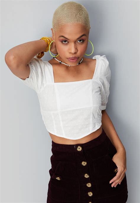 Buy Women Dobby Woven Crop Top Online at just Rs. 599.0 - 1000012041649 ...