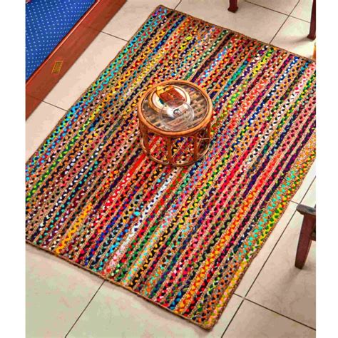 Buy HOMDECLOYAL Jute Braided Natural Hand Woven & Reversible for Living ...