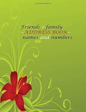 Amazon.in: Buy Friends + Family Address Book Names And Numbers: Big ...