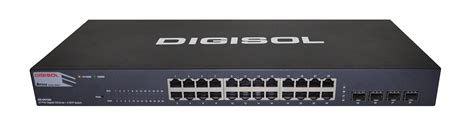 DIGISOL 24 Port Gigabit Ethernet Layer 2 Web Managed Switch with 4 ...
