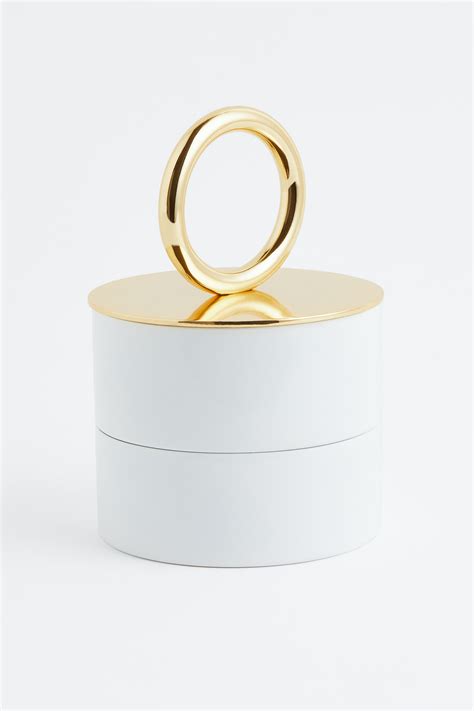 Stacking trinket box - White - Home All | H&M IN