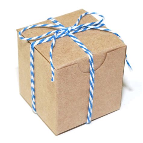 Buy Dress My Cupcake Kraft 100-Pack Favor Boxes and Twine DIY Kit, 2 ...