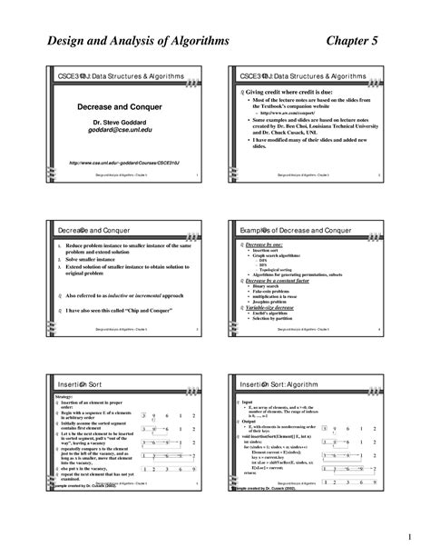 Lecture 5-Decrease And Conquer - Design and Analysis of Algorithms ...
