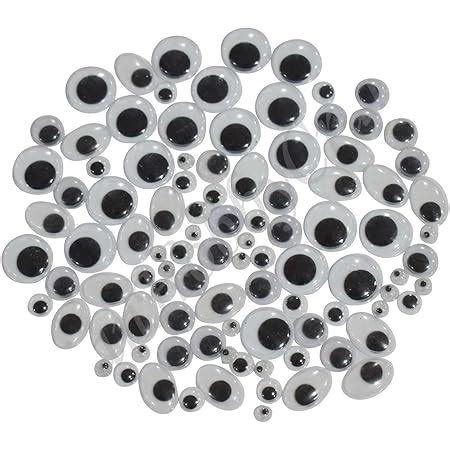IEIDidactics™ Vibhuti Crafts Googly Eyes (Pack of 50, 7 mm) Wiggle Eyes ...