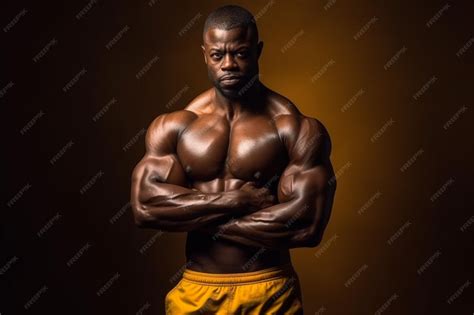 Premium AI Image | Portrait of a handsome strong muscular bodybuilder ...
