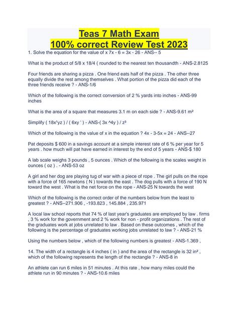 Teas Test Math Review 的图像结果