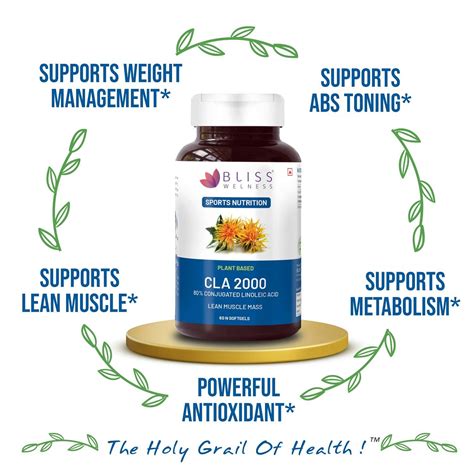 Buy BLISS WELNESS CLA 2000 LEAN MUSCLE BUILD + OMEGA 3 6 9 (60 SOFTGEL ...
