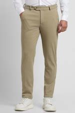 Buy Men Beige Solid Super Slim Fit Formal Trousers Online - 908497 ...