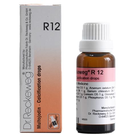 Dr. Reckeweg R12, Homeopathy Medicine For Calcification, Homeopathy ...