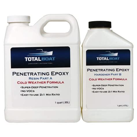 TotalBoat Clear Penetrating Epoxy Wood Sealer Stabilizer for Rot Repair ...