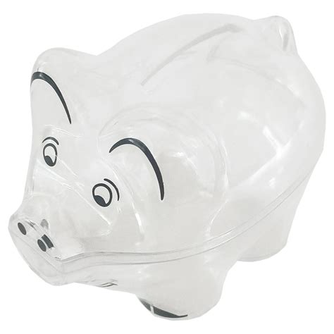 Clear Piggy Banks For Kids Plastic Coin Collection Box - Buy Piggy ...