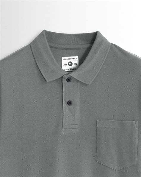 Pure Cotton Polo Pocket T shirts (Grey) – Pitshirts