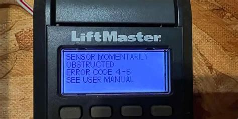 liftmaster error code 4 6 sensor 的图像结果