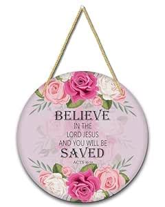AR Creative Believe In The Lord - Bible Verse Wall Hanging For Home ...