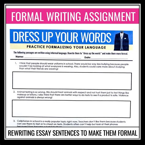 Image result for What Is a Formal Writing Assignment