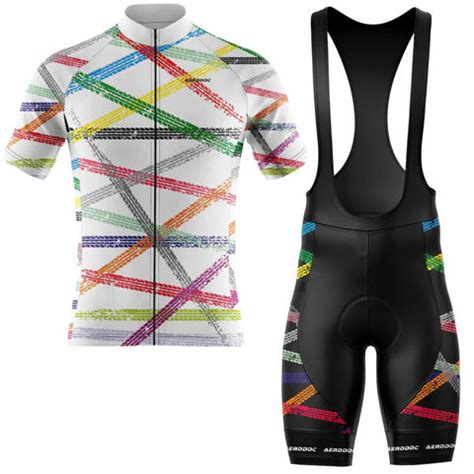 Color Stripe Road Racer Cycling Jersey – Half & Full Sleeves, Matching ...