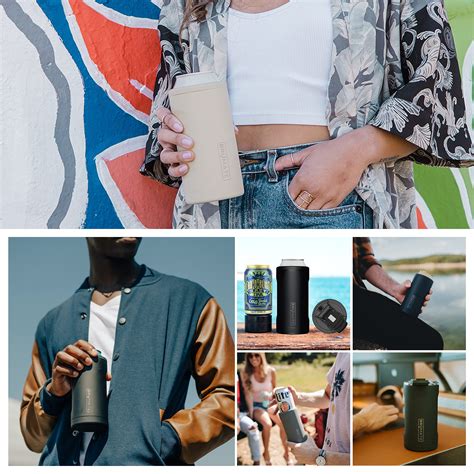 Br Mate HOPSULATOR TR¡O 3-in-1 Stainless Steel Insulated Can Cooler ...