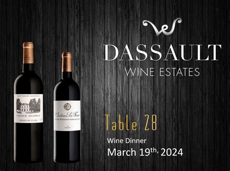 Chateau DASSAULT dinner @ Table 28 in Little Rock, Table 28, Little ...