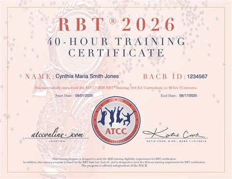 ATCC® 2026 40-HOUR RBT® TRAINING – 3RD ED.