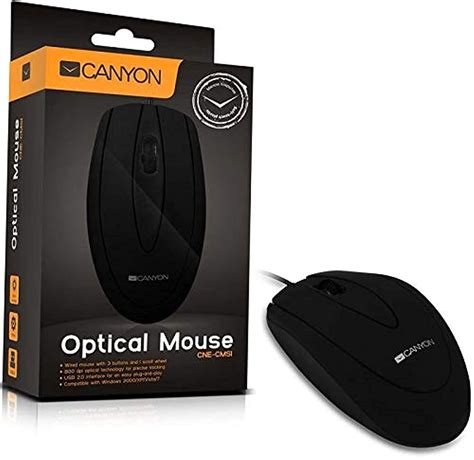 Amazon.in: Buy Canyon USB Wired Mouse, Black [CNE-CMS1] Online at Low ...