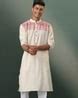 Buy Cream & Red Kurtas for Men by VASTRAMAY Online | Ajio.com