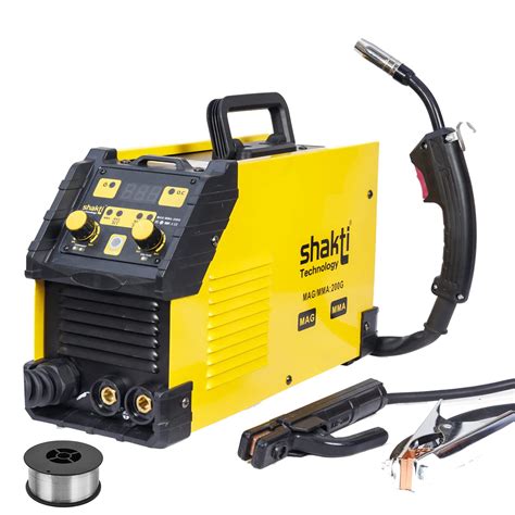 Shakti Technology MAG/MMA-200G Welder, 200Amp Gasless Welding Machine ...