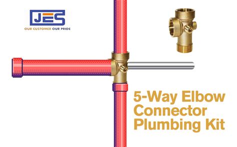 JES 5-Way Elbow Connector Plumbing Kit for Efficient Water Distribution ...