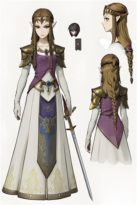 AI Generated Character Sheet of Twilight Princess Zelda : r/myOwnAIRealm