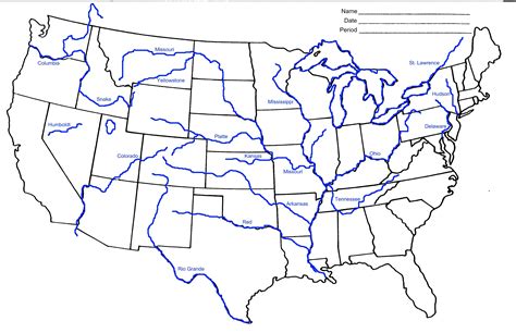 World Maps Library - Complete Resources: Maps Of The Us Rivers