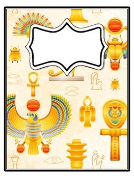 4 Ancient Egypt Binder Covers and Spines school resource by Swati Sharma