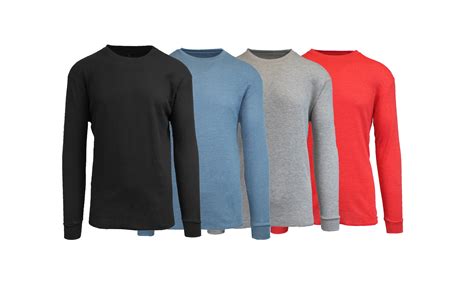 Men's Thermal L/S T-Shirts (4-Pack) - Walmart.com