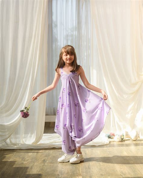Very Peri Lilac Palazzo Jumpsuit Kids – Pasha India