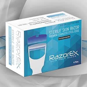 RAZOREX Plastic Disposable Sterile Skin and Body Razor for Men and ...