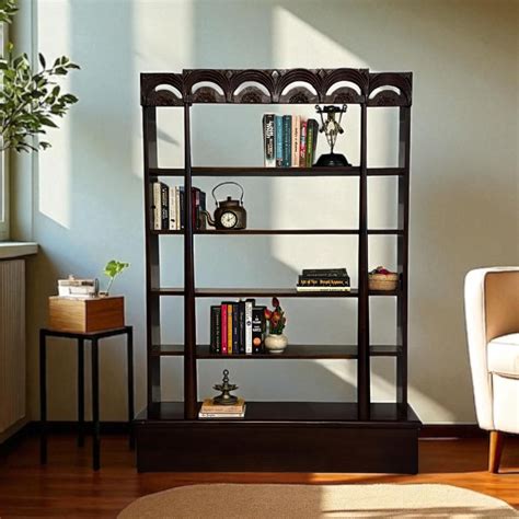 Large Wooden Self Standing Bookshelf/ Showcase : Zarish 22 — Khojcrafts