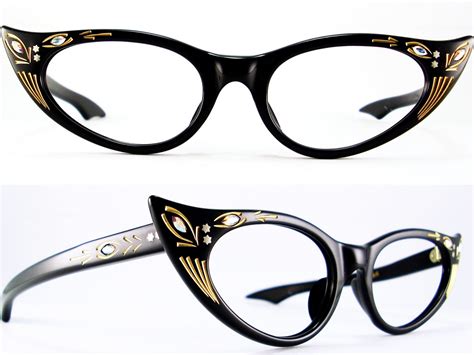 Vintage Eyeglasses Frames Eyewear Sunglasses 50S: VINTAGE 50s CAT EYE ...