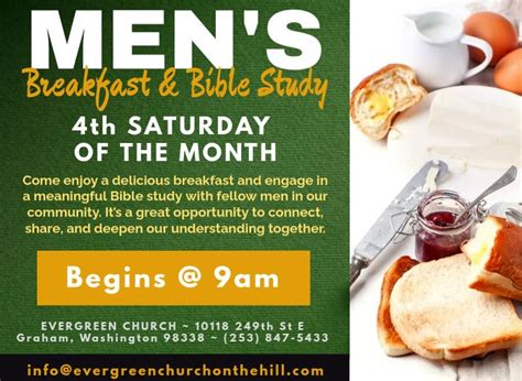 Mens Breakfast & Bible Study, 10118 249th St E, Graham, WA, United ...