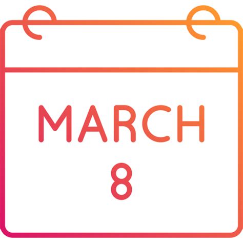 8th march - Free time and date icons