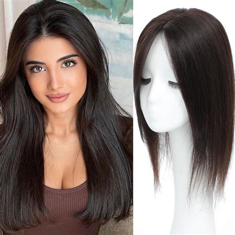 Buy DAZZ LOOK® 4 x 4 Silk Base Middle Partition Straight Length Hair ...