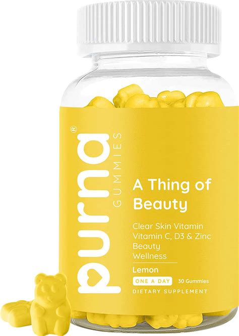 Buy PURNA GUMMIES COMPLETE BEAUTY MULTIVITAMIN STRAWBERRY GUMMIES - 30 ...