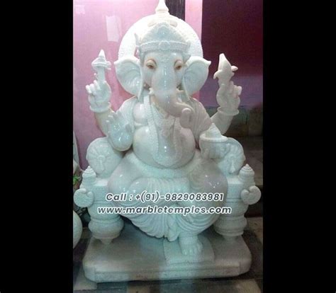 White Marble Ganesh Statues & Lakshmi Ganesh Idols Maker Jaipur ...