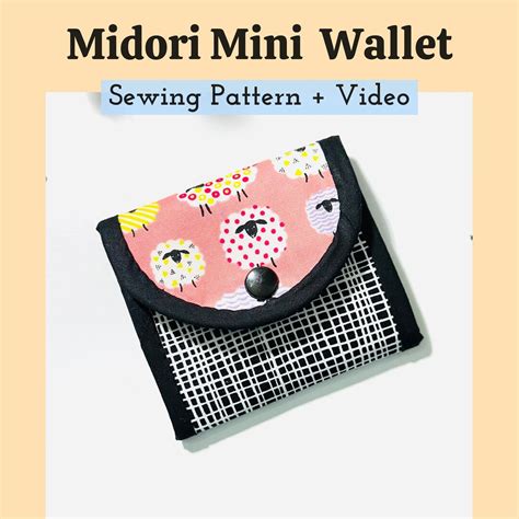 Buy Midori Small Trifold Wallet Pdf Sewing Pattern, Mini Trifold Wallet ...