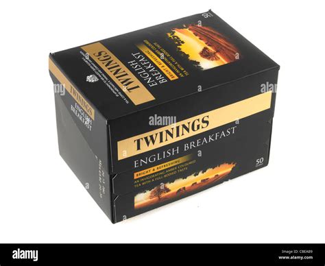 Branded Packaging for Twinings Breakfast Tea Bags Isolated Against A ...