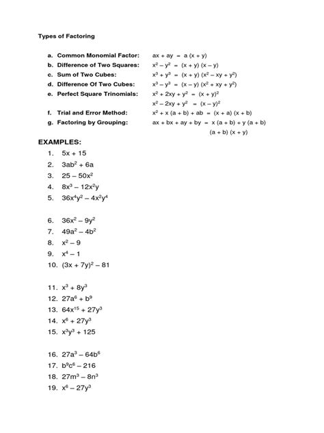 Different Factoring Methods 的图像结果