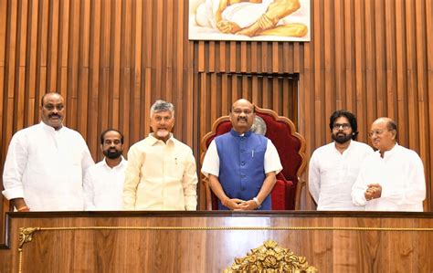 TDP's Ayyannapatrudu unanimously elected Speaker of Andhra Assembly ...