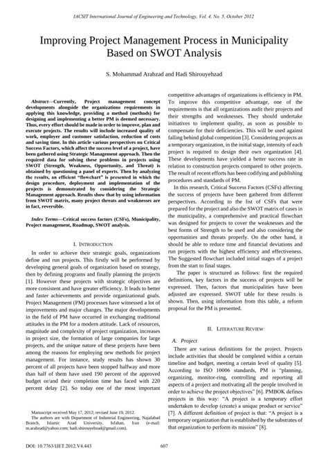 Image result for Project Management SWOT-analysis