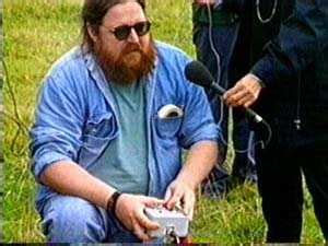 John Bonsor (on the left) busy coordinating the event. Bobby Wark (on ...