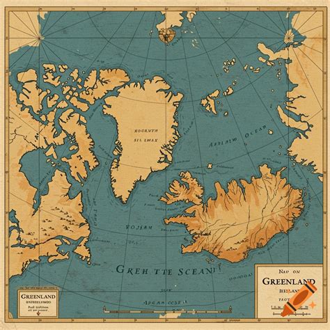 Accurate Map of Greenland and Iceland With a Smaller Island in Between ...