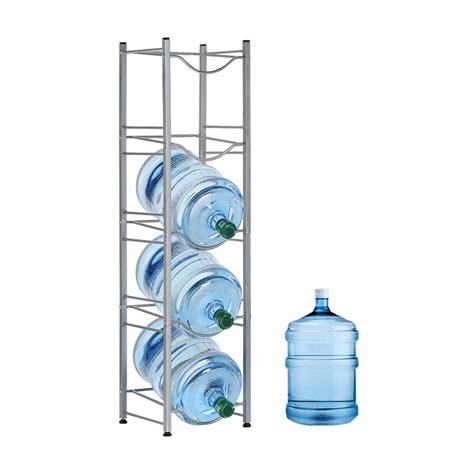 Water Bottle Storage Rack 5 Gallon Holder, 5-Tier Stackable Water ...