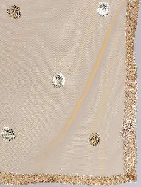 Women Yellow Embroidered Flared Dress With Scalloped Dupatta – Nayo ...