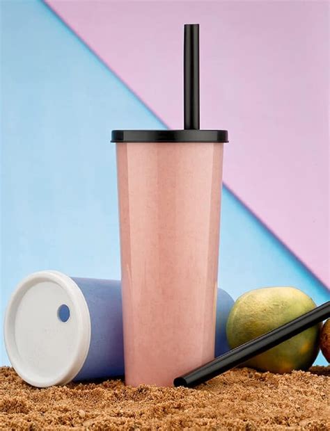 NHB BOUTIQUE Multipurpose Juice Bottle with Straw- Unbreakable Shaker ...